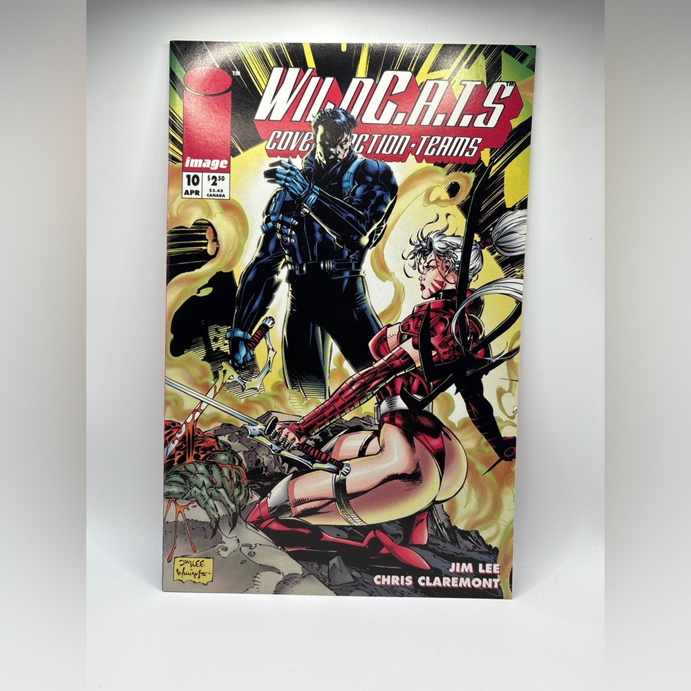 1994 Image Comics #10 April Wild C.A.T.S Convert Action Team Jim Lee Chris...